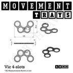40mm Movement Trays for Miniatures | Tabletop Wargames Compatible | Full Range