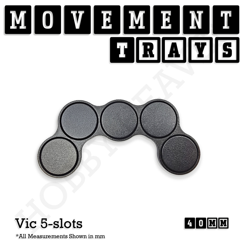 40mm Movement Trays for Miniatures | Tabletop Wargames Compatible | Full Range