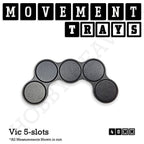 40mm Movement Trays for Miniatures | Tabletop Wargames Compatible | Full Range