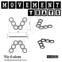40mm Movement Trays for Tabletop Games | Warhammer Compatible | Full Range
