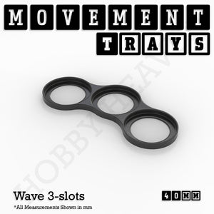 40mm Movement Trays for Tabletop Games | Warhammer Compatible | Full Range