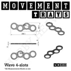 40mm Movement Trays for Miniatures | Tabletop Wargames Compatible | Full Range