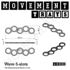 40mm Movement Trays for Miniatures | Tabletop Wargames Compatible | Full Range