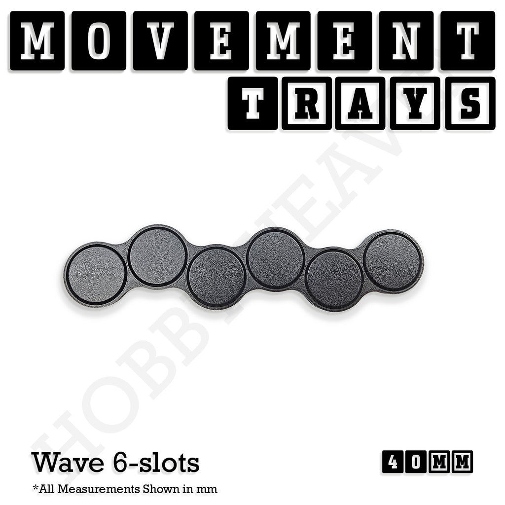 40mm Movement Trays for Miniatures | Tabletop Wargames Compatible | Full Range