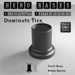 Hero Bases Display Extenders | Convert Gaming Bases to Display Bases & Plinths