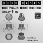Hero Bases Display Extenders | Round and Ovals | Convert Gaming Bases to Display Bases & Plinths