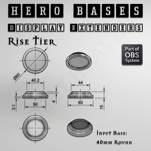 Hero Bases Display Extenders | Convert Gaming Bases to Display Bases & Plinths
