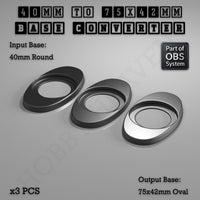 Round To Oval Bases Size Converters 3d Print Full Range
