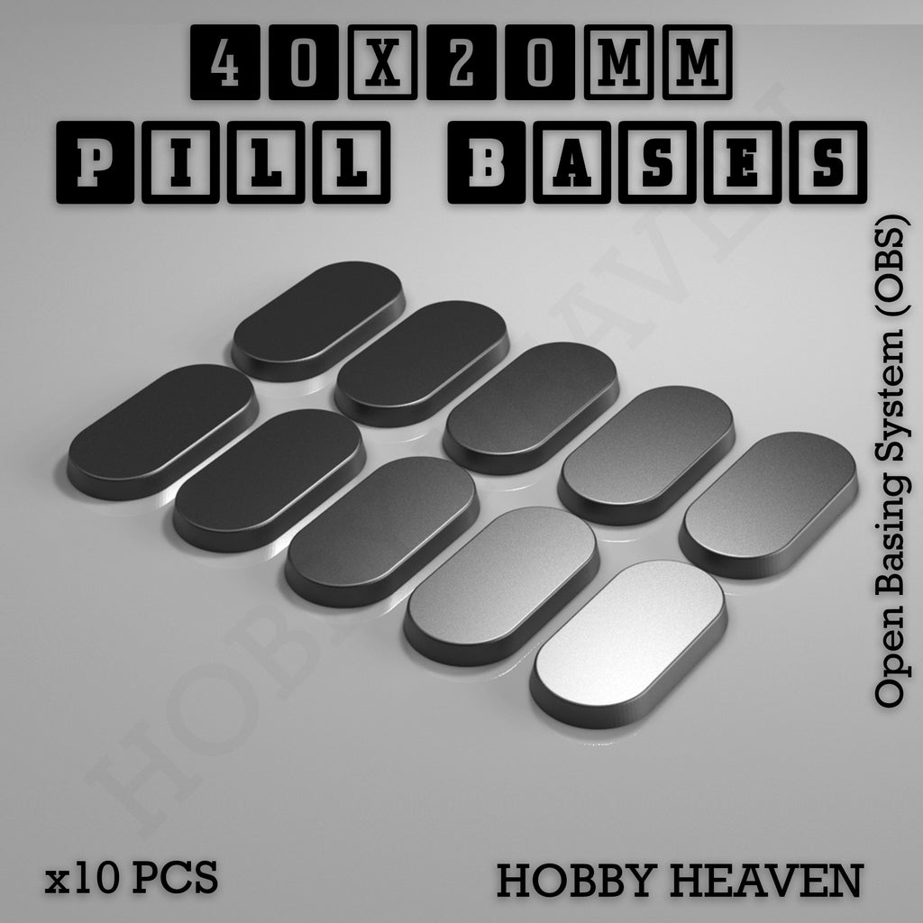 Pill Bases Range - 3d Print Full Range Tabletop Games