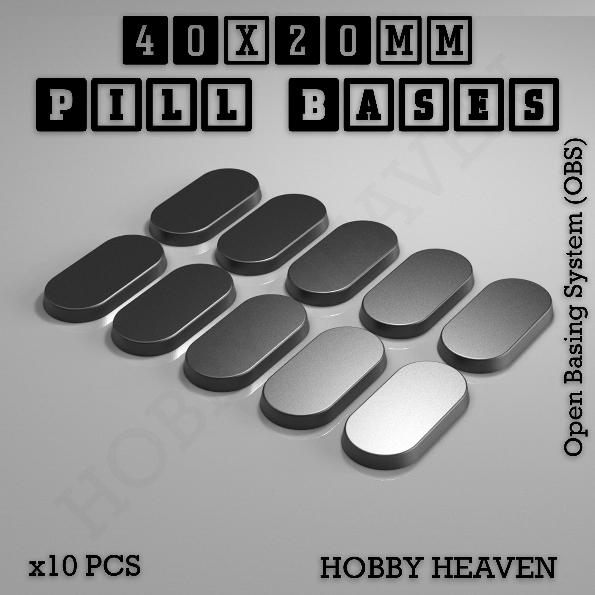 Pill Bases Range - 3d Print Full Range Tabletop Games