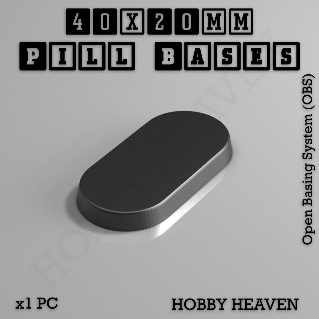 Pill Bases Range - 3d Print Full Range Tabletop Games