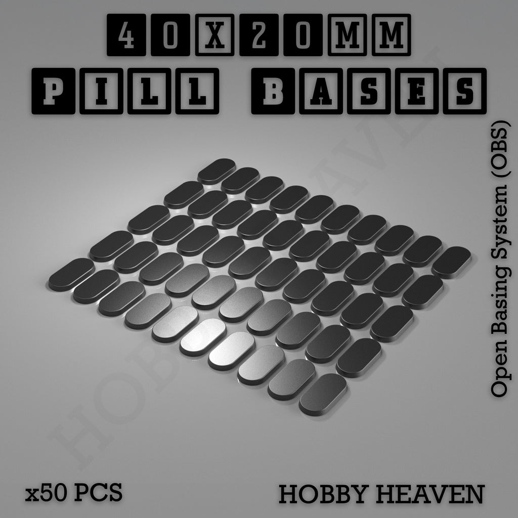 Pill Bases Range - 3d Print Full Range Tabletop Games