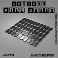 Pill Bases Range - 3d Print Full Range Tabletop Games
