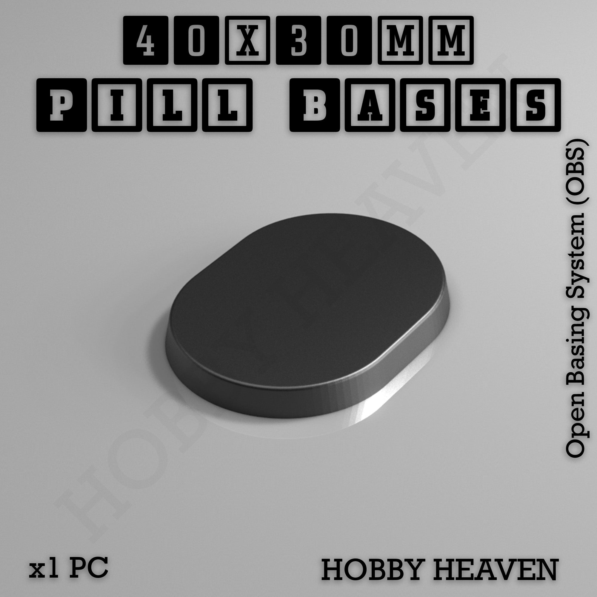 Pill Bases Range - 3d Print Full Range Tabletop Games