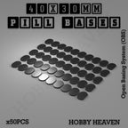 Pill Bases Range - 3d Print Full Range Tabletop Games