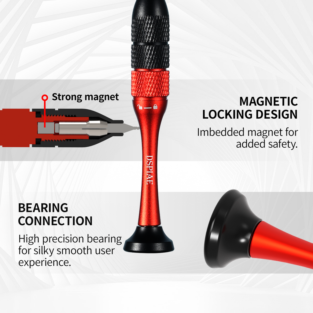 AT-SHD magnetic locking cross-section diagram and bearing connection bottom view