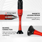 AT-SHD magnetic locking cross-section diagram and bearing connection bottom view