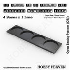 Round to Square Movement Trays Adapters for Tabletop Games