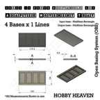 Square and Rectangle Movement Trays Adapters for Tabletop Games