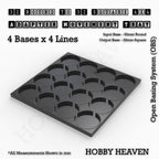 Round to Square Movement Trays Adapters for Tabletop Games