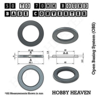 Round Bases Size Converters Round to Round 3d Print Full Range
