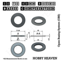 Round Bases Size Converters Round to Round 3d Print Full Range
