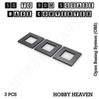 Square to Square Bases Size Converters 3d Print Full Range