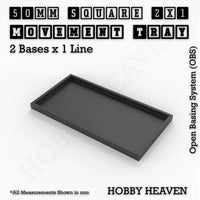 Square and Rectangle Movement Trays for Tabletop Games | Warhammer Compatible | Full Range
