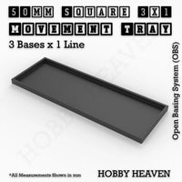 Square and Rectangle Movement Trays for Tabletop Games | Warhammer Compatible | Full Range
