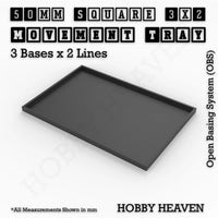 Square and Rectangle Movement Trays for Tabletop Games | Warhammer Compatible | Full Range
