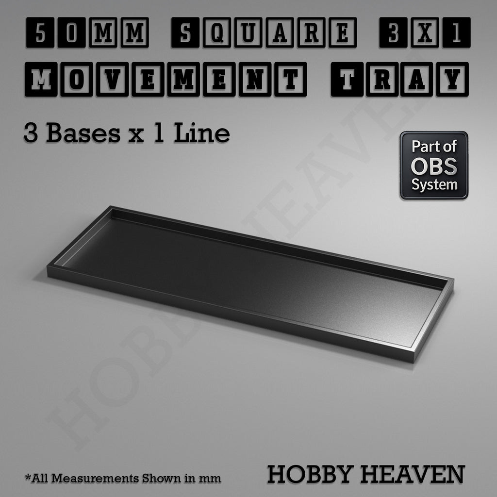 Square Movement Trays | OBS System | 20mm 25mm 30mm 40mm 50mm Bases