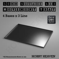 Square Movement Trays | OBS System | 20mm 25mm 30mm 40mm 50mm Bases