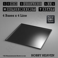 Square Movement Trays | OBS System | 20mm 25mm 30mm 40mm 50mm Bases