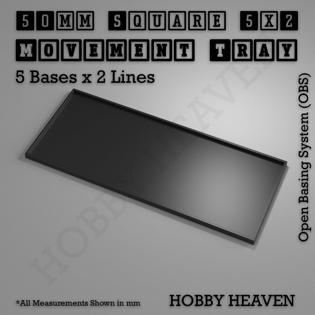 Square Movement Trays | OBS System | 20mm 25mm 30mm 40mm 50mm Bases