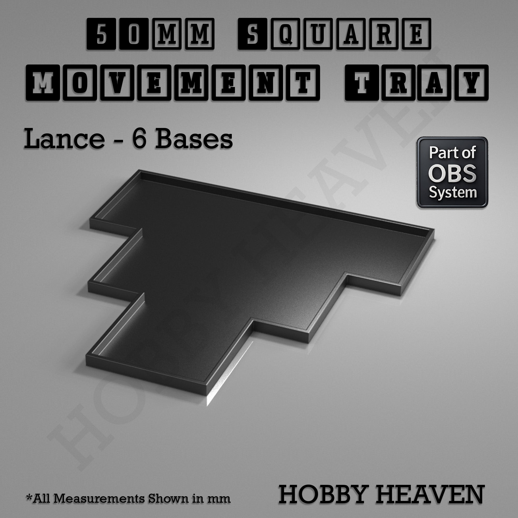Square Movement Trays | OBS System | 20mm 25mm 30mm 40mm 50mm Bases