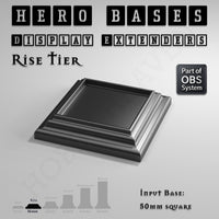 Hero Bases Display Extenders | Squares and Rectangles | Convert Gaming Bases to Display Bases & Plinths
