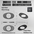 Round To Oval Bases Size Converters 3d Print Full Range