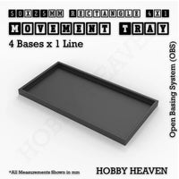 Square and Rectangle Movement Trays for Tabletop Games | Warhammer Compatible | Full Range
