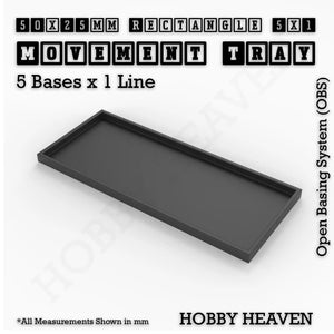 Square and Rectangle Movement Trays for Tabletop Games | Warhammer Compatible | Full Range