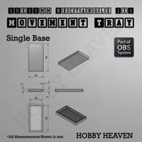 Rectangle Movement Trays | Cavalry & Monsters | 50×25-100×60mm | OBS System