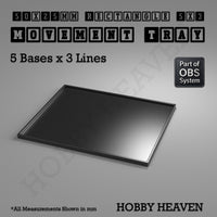 Rectangle Movement Trays | Cavalry & Monsters | 50×25-100×60mm | OBS System
