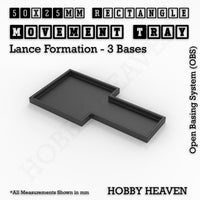 Square and Rectangle Movement Trays for Tabletop Games | Warhammer Compatible | Full Range
