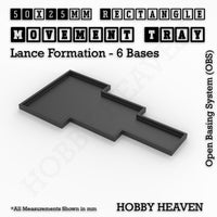 Square and Rectangle Movement Trays for Tabletop Games | Warhammer Compatible | Full Range
