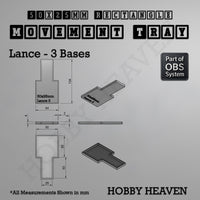 Rectangle Movement Trays | Cavalry & Monsters | 50×25-100×60mm | OBS System
