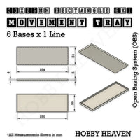 Square and Rectangle Movement Trays for Tabletop Games | Warhammer Compatible | Full Range
