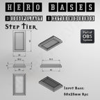 Hero Bases Display Extenders | Squares and Rectangles | Convert Gaming Bases to Display Bases & Plinths