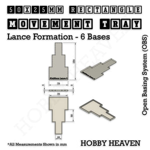 Square and Rectangle Movement Trays for Tabletop Games | Warhammer Compatible | Full Range