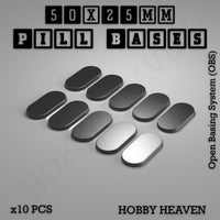 Pill Bases Range - 3d Print Full Range Tabletop Games
