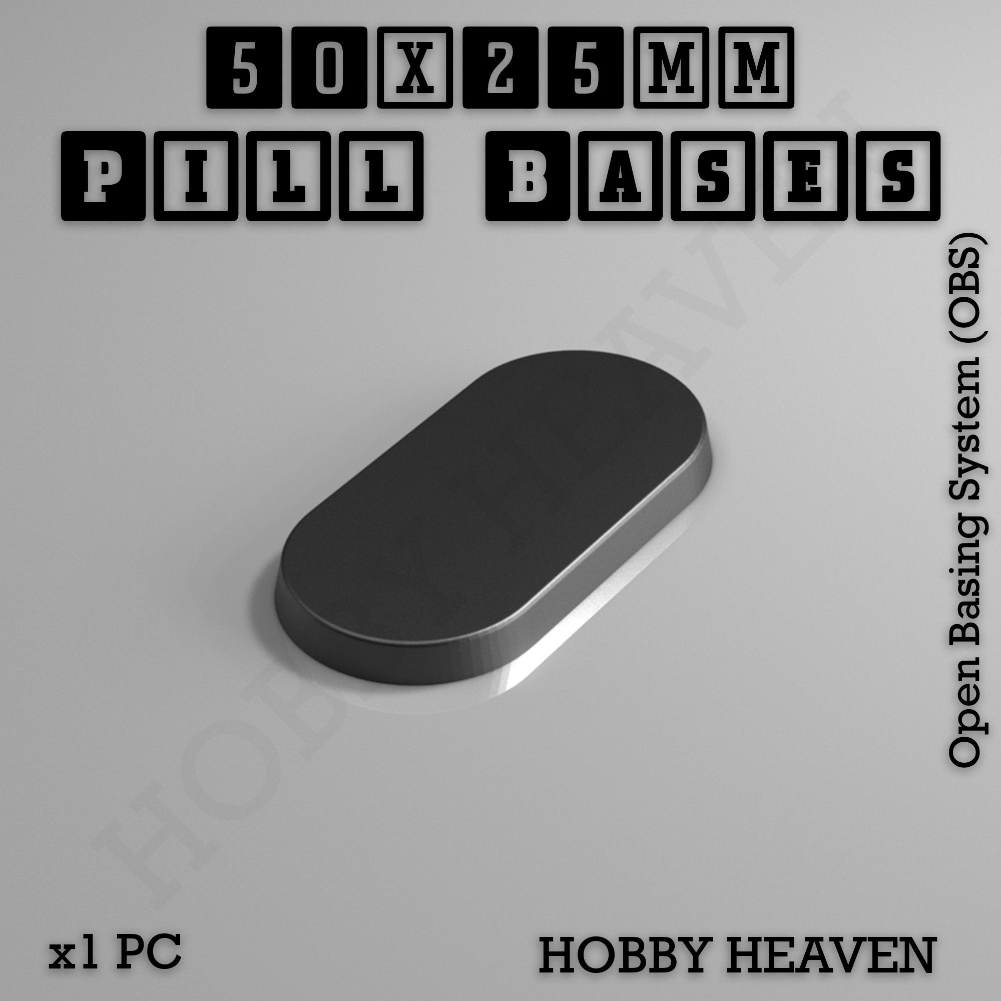 Pill Bases Range - 3d Print Full Range Tabletop Games