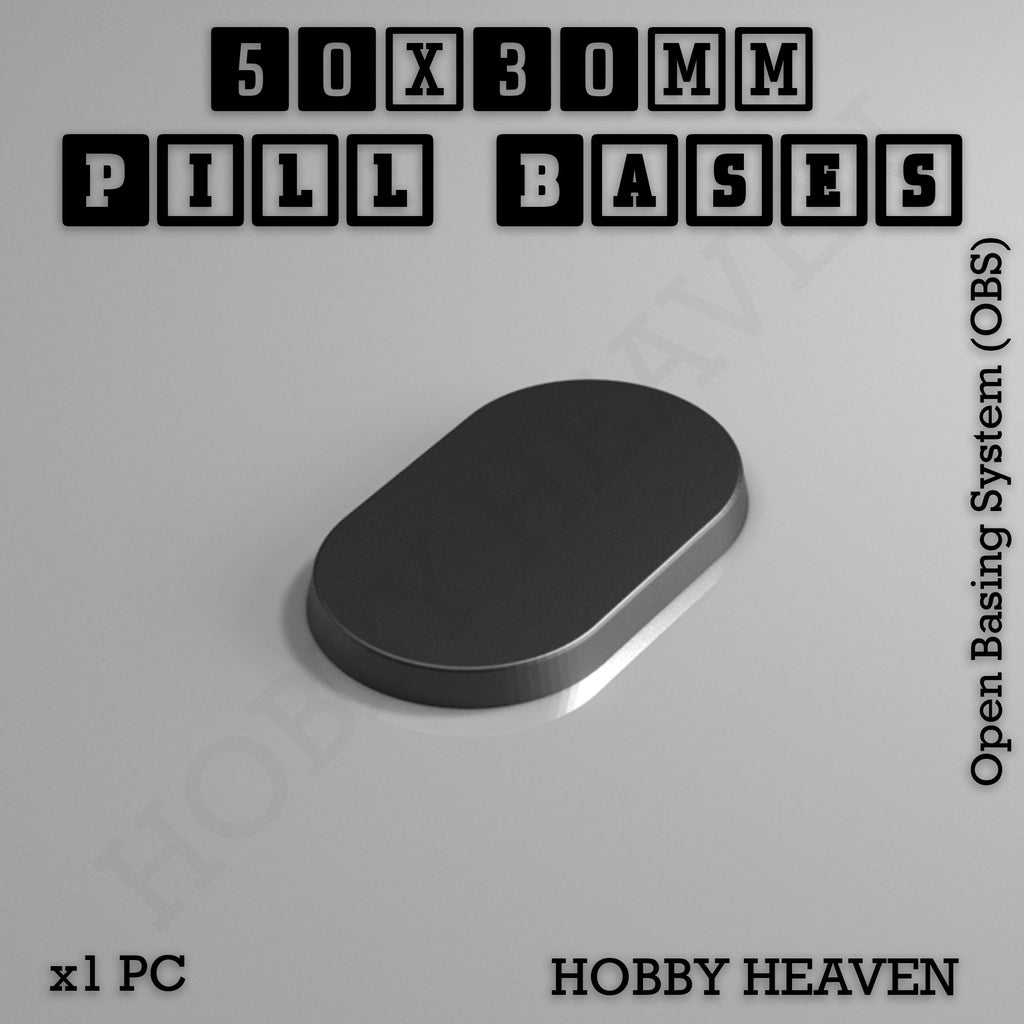 Pill Bases Range - 3d Print Full Range Tabletop Games